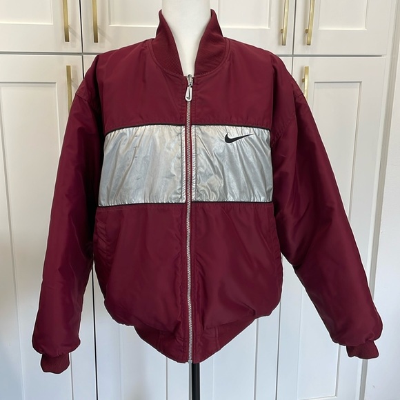 Vintage 1990’s Nike Reversible Bomber Jacket - Picture 3 of 16